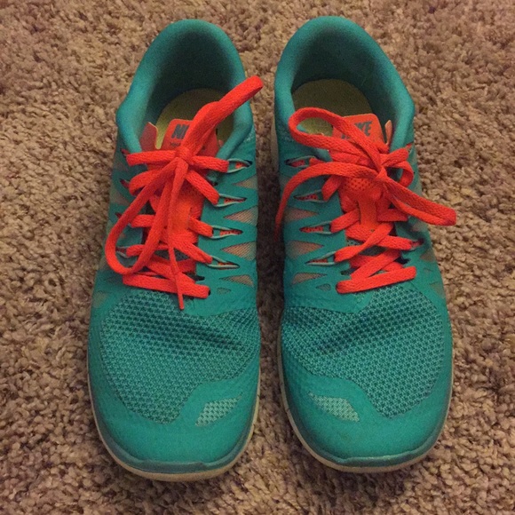teal and orange nikes